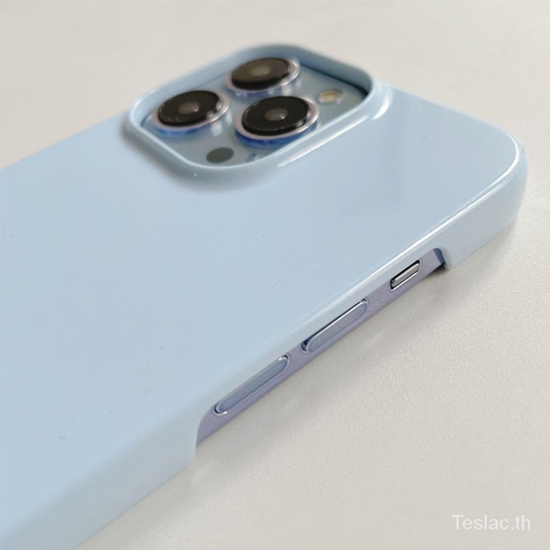 เคสโทรศัพท์มือถือแบบแข็ง ลายไอศกรีม สีฟ้า สําหรับ Iphone 14 13pro 12promax XXP7 - รูปที่ 2