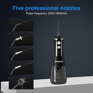 Water Flosser เครื่องทำความสะอาดฟัน Panasonic L10โรงหล่อรุ่นเดียวกัน ทําความสะอาดฟันและช่องปาก หัวฉีดมืออาชีพ 5 หัว ชาร์