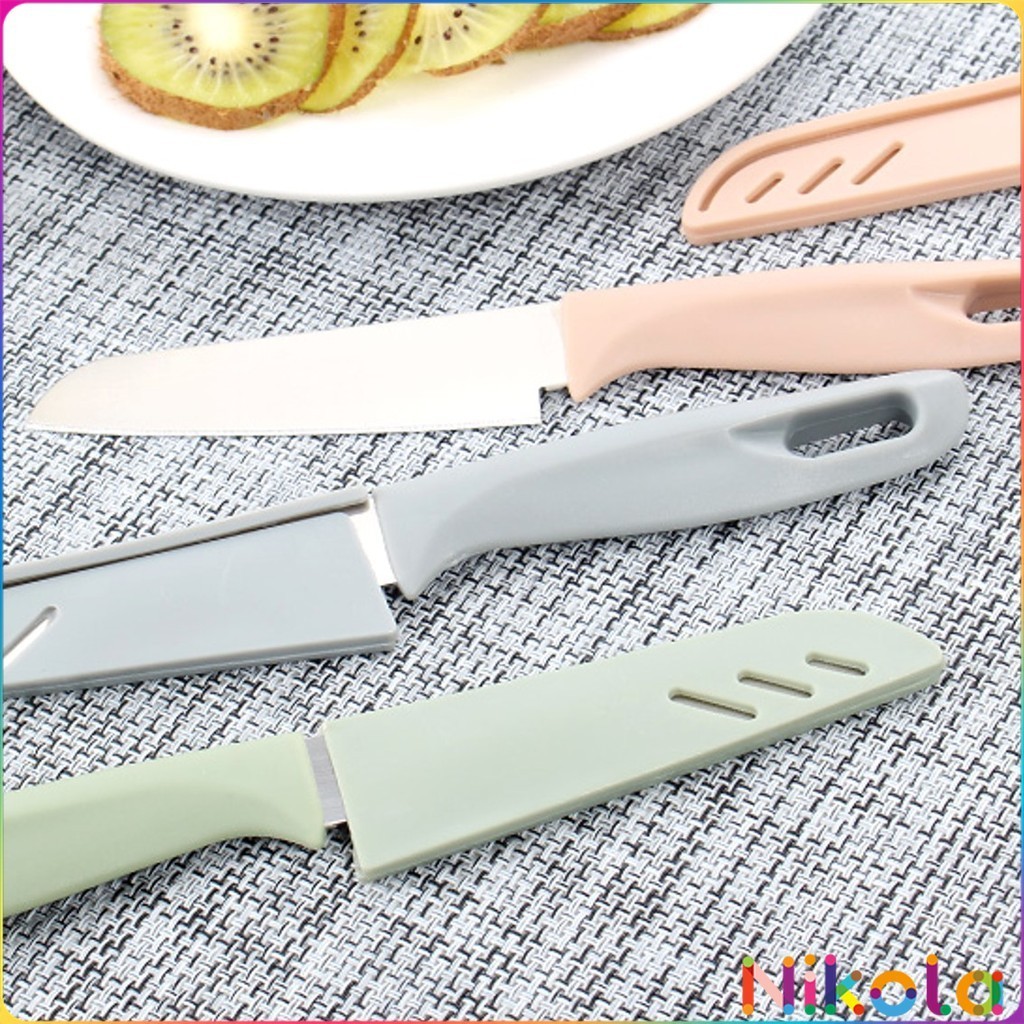 Nikola มีด มีดปอกผลไม้ มีดเล็ก มีสแตนเลส มีดหั่น มีดทำครัว มีดพกพา มีดหลากสี Fruit Knife
