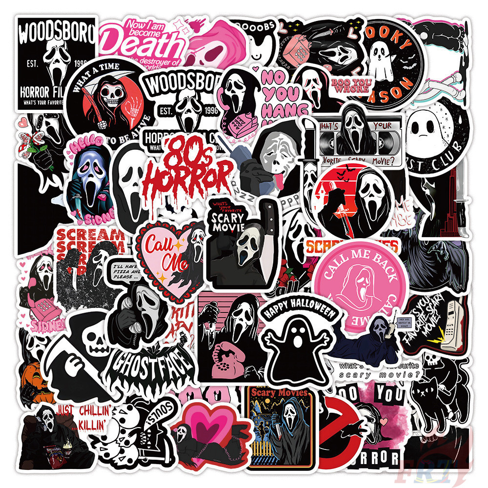 ❉ Funny Death Emoji Series 01 Stickers ❉ 50Pcs/Set Fashion DIY Waterproof Decals Doodle Stickers