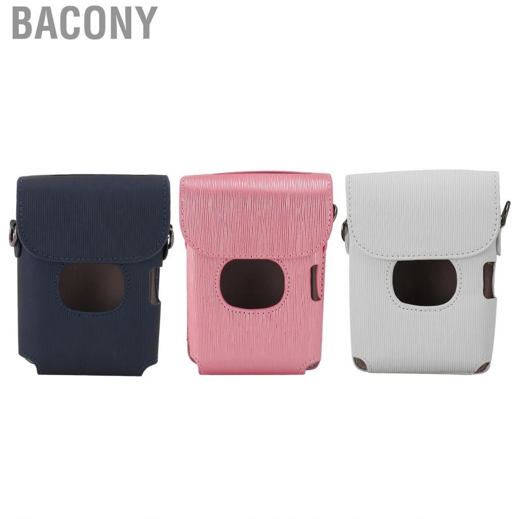 Bacony Smartphone Photo Printer Case  Bar Engravings Protective Cover with Adjustable Shoulder Strap for Outdoor