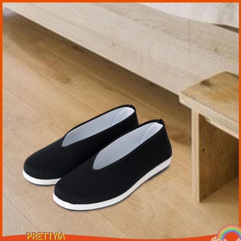 [ Prettyiath ] รองเท ้ า Tai Kung Fu Shoes, Anti Slip Rubber Sole,Breathable สบายรองเท ้ าปักกิ ่ งเ