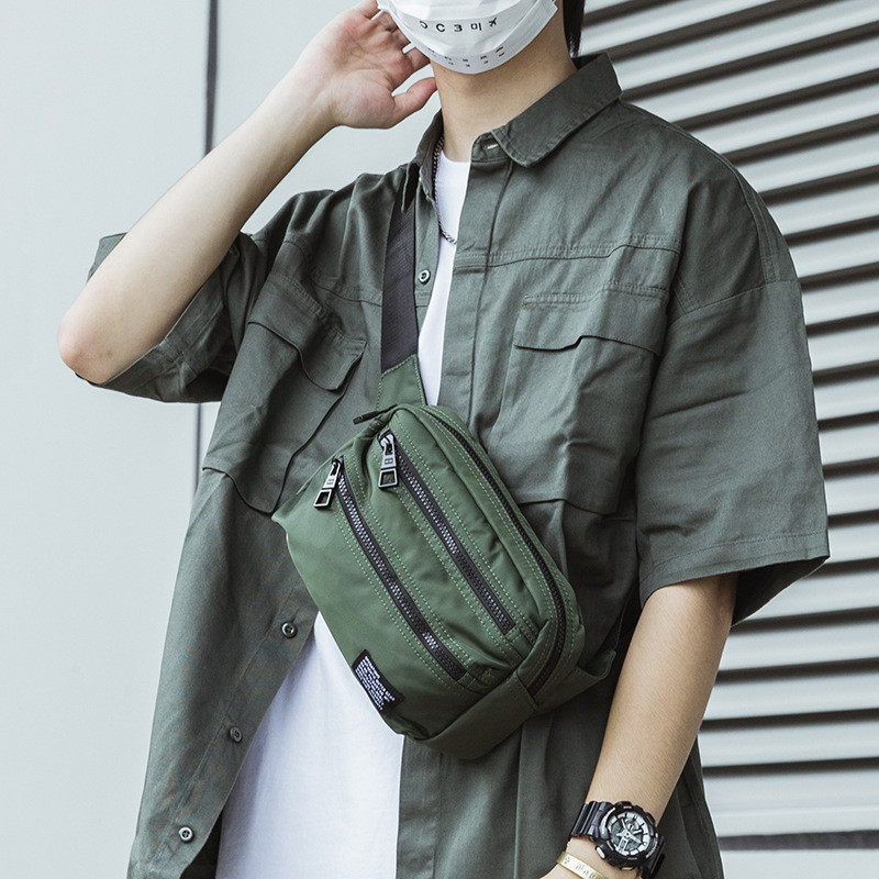 🌞SUNWISH🌞 -Operations - No.6123 กระเป๋าคาดอก ผ้าไนล่อน 4 สี แฟชั่นเรียบง่าย สไตล์เกาหลี สําหรับผู้ชาย และผู้หญิง