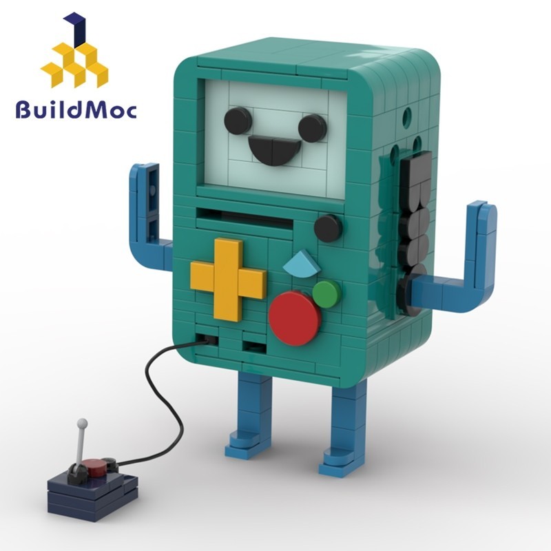 Buildmoc Adventure Time รุ ่ น Beemo 、BMO หุ ่ นยนต ์ Building Blocks Assembly ของเล ่ นเพื ่ อการศึกษาของขวัญสําหรับเด ็ ก MOC บล ็ อกของเล ่ น 271 ชิ ้ นอิฐ MOC-133070