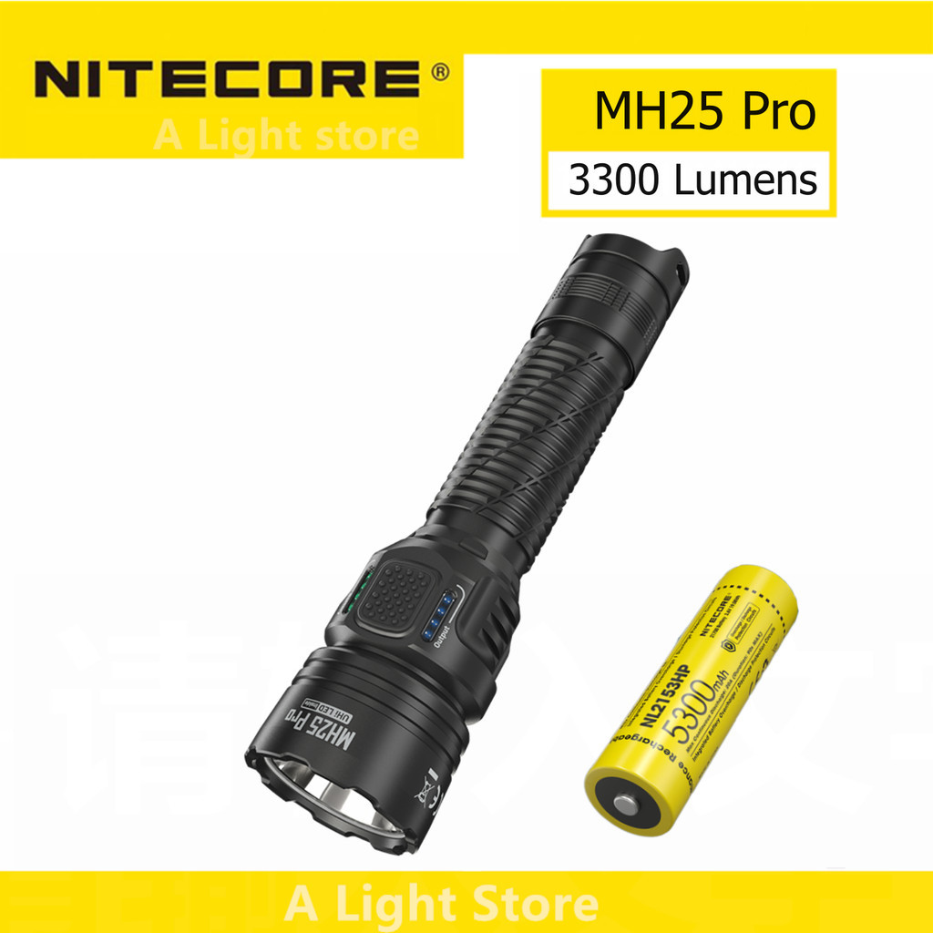 ไฟฉาย NITECORE MH25 Pro 3300 Lumens สำหรับแคมปิงและฉุกเฉิน