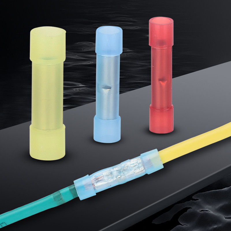 ขั้วต่อฉนวนไนลอน bnfy สายไฟขั้วต่อก้นกลาง SPLICE CRIMP ฉนวนทองแดงขั้วต่อสายเคเบิลแบบกดเย็น