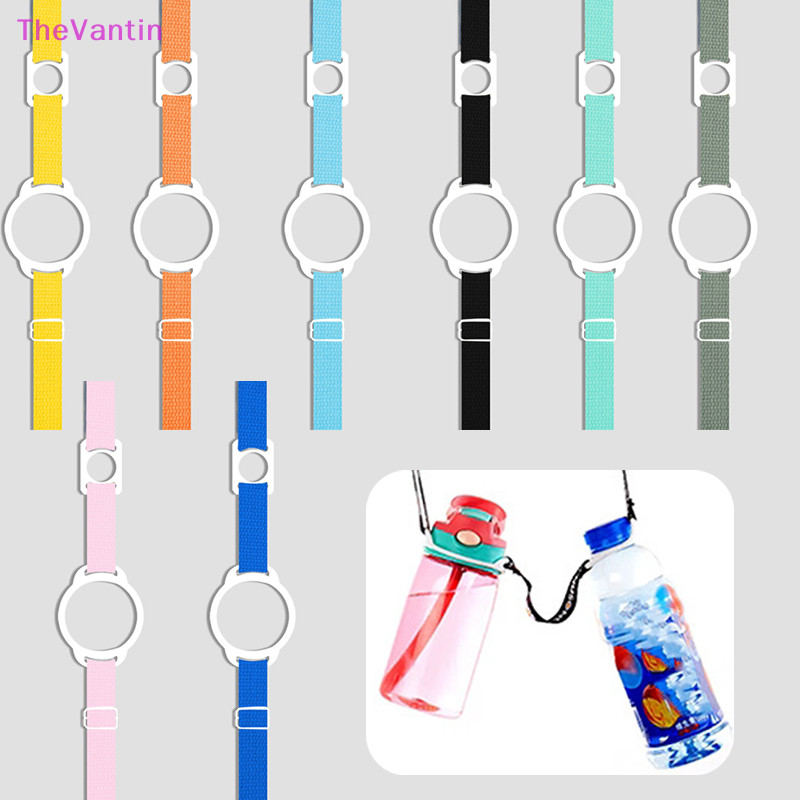 Thevantin 2 In 1 สายคล้องขวดน้ํา ปรับได้ แบบพกพา สากล ที่วางขวดน้ํา สายคล้องไหล่ ที่วางแก้วน้ํา สายรัด เดินทาง ของดี