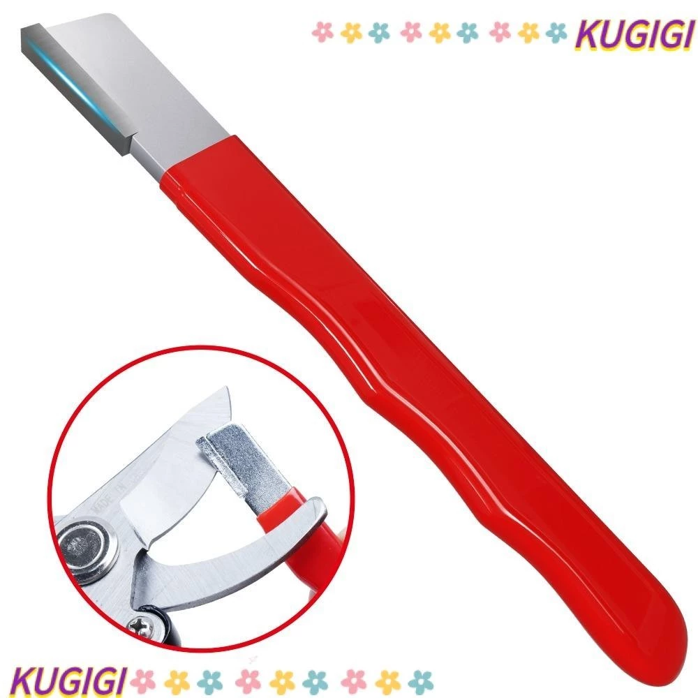 Kugigi เครื่องลับมีด คาร์ไบด์ 5.03*0.59 นิ้ว สีแดง รักษาความเฉียบพลัน