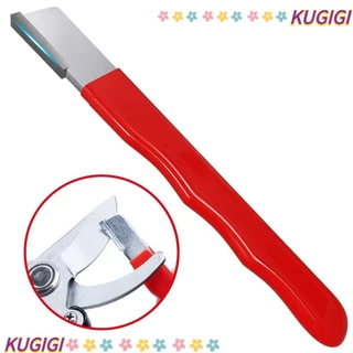 Kugigi เครื่องลับมีด คาร์ไบด์ 5.03*0.59 นิ้ว สีแดง รักษาความเฉียบพลัน