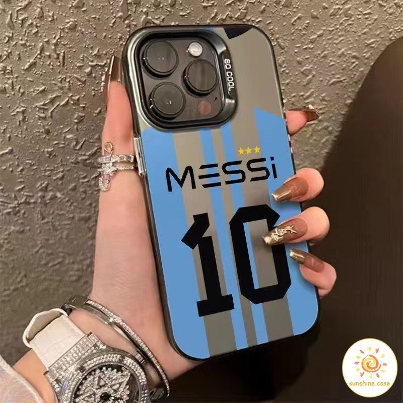 เคสโทรศัพท์กระดุมโลหะเลขนำโชค 10 ไอโฟน11 For iPhone11 12 13 14 15Pro MAX X XS XR XS 6 7 8Plus SE2020 เคสโทรศัพท์