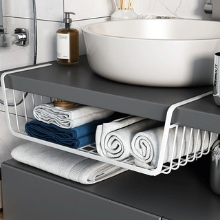 Kitchen Hanging Basket Under Shelf Storage Rack Space Saving Cabinet Organizer