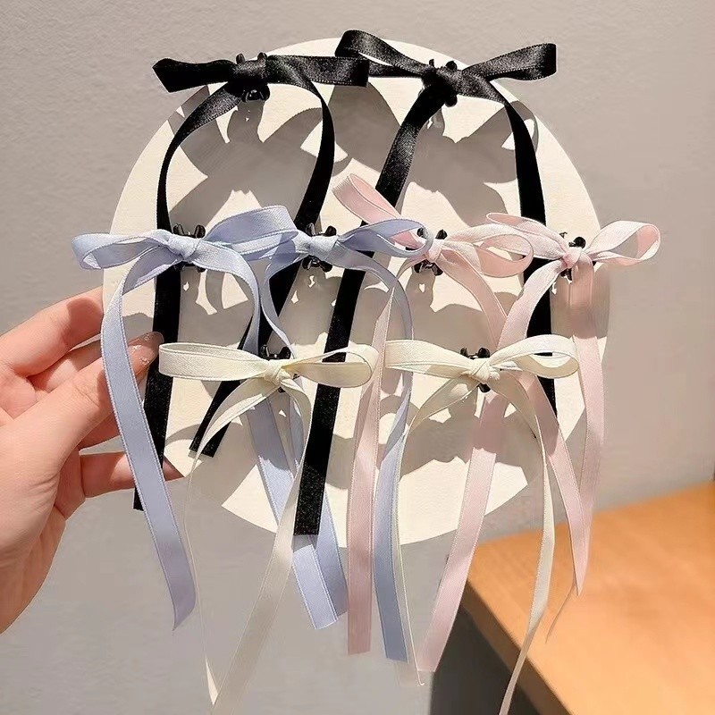 กิ๊บริบบิ้นโบว์ริบบิ้น รูปหัวใจ ขนาดเล็ก ระดับไฮเอนด์ เครื่องประดับผม แฟชั่นสําหรับผู้หญิง