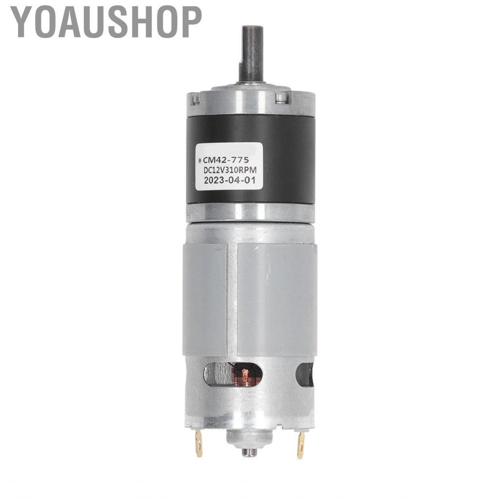 Yoaushop Planetary Gear Motor DC Reduction 310RPM Silver Copper Rotor DC12V Low Loss Strong Magnetic Induction CW CCW for Cameras