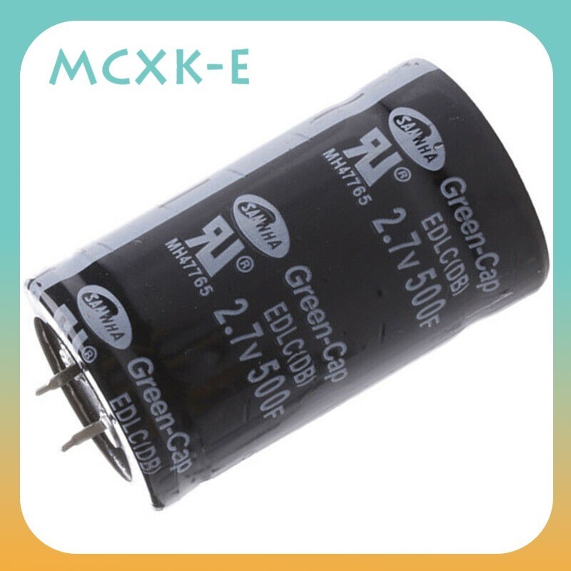 Mcxk-e Super Farad ตัวเก็บประจุไฟฟ้า 2.7V 500F 60*35 มม. ESR 60x35 มม. สําหรับยานพาหนะ