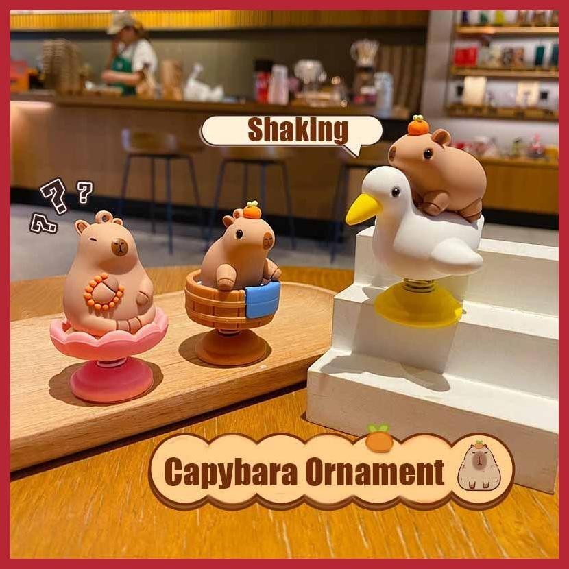 ฟิกเกอร์ รูปคาปิบาราจําลอง ขนาดเล็ก สําหรับตกแต่งรถยนต์ bhsydth