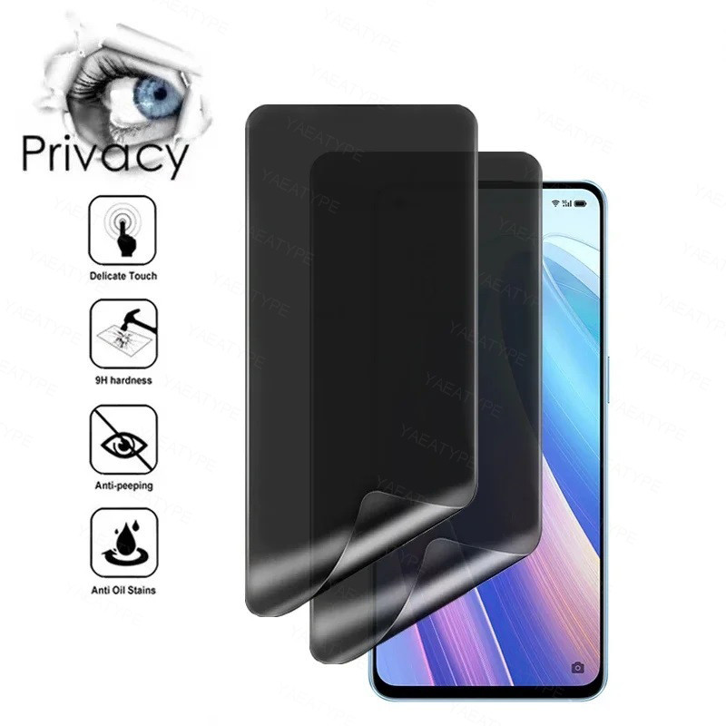 SAMSUNG Samsungs24 S24Ultra S24Plus 2Pcs Anti Spyความเป็นส่วนตัวฟิล์มHydrogelนุ่มสําหรับSamsung Galaxy S24 S23 S22 Ultra FE Plus 5G Anti Blue Lightโทรศัพท์ป้องกันหน้าจอMatte Frosted Softฟิล์ม