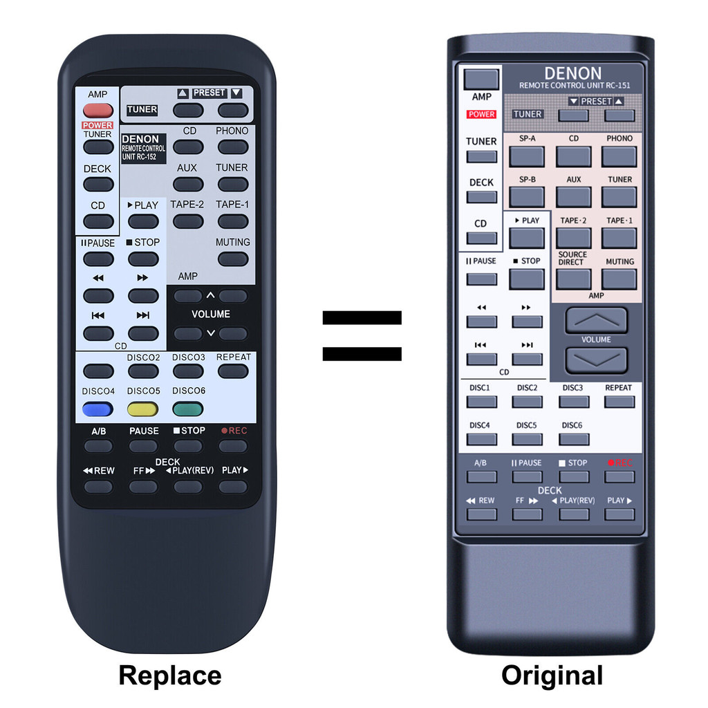 รีโมทคอนโทรลสําหรับ Denon RC-152 RC-151 RC-156 PMA-480R PMA-680R แบบบูรณาการ Stere