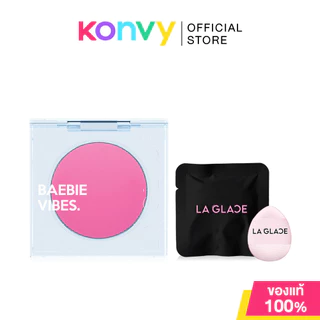 LA GLACE Baebie Vibes Cream Blush 3.8g ลากลาส บลัชออนเนื้อครีม