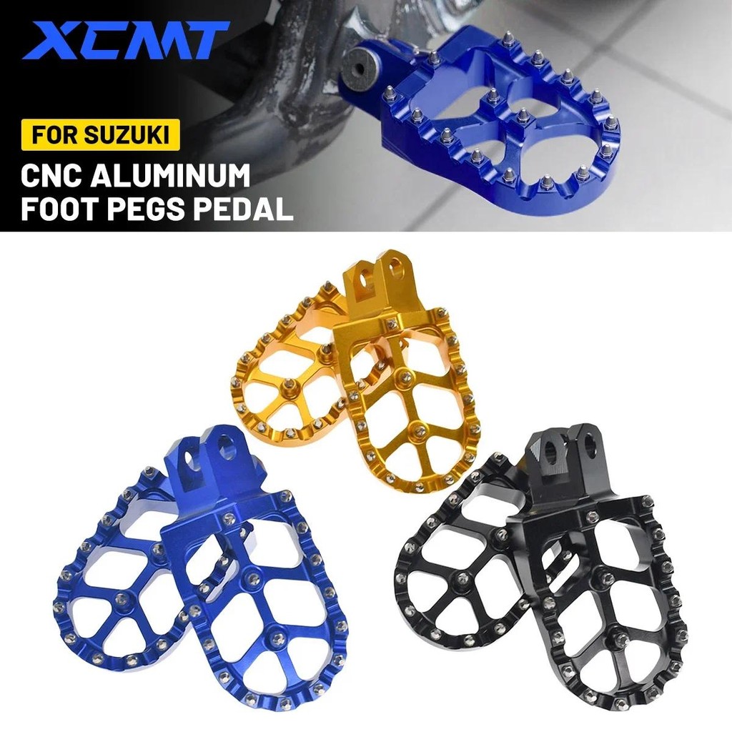 สําหรับ Suzuki Footrest หมุดเท้าเหยียบ Footpegs DRZ400S DRZ400SM DRZ400 RM125 RM250 RM250Z RMX250