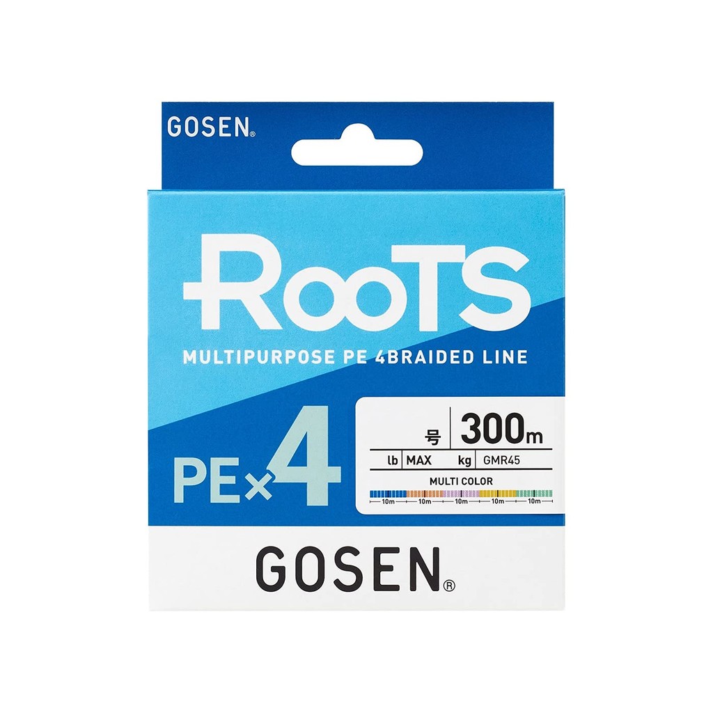 Gosen Roots PE×4 Multicolor 300m 0.5号