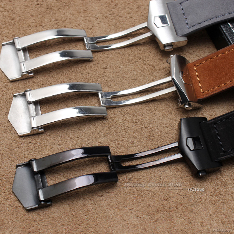 20 มม.22 มม.24 มม.Cowhide สําหรับ TAG Heuer สร้อยข้อมือวินเทจ Monaco Series Bands สําหรับ TAG Heuer ผู้ชายผู้หญิง Band Carrera Series เข็มขัด