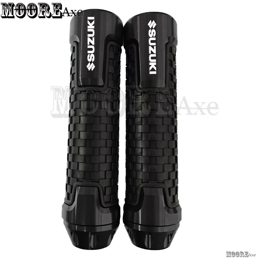 Mooreaxe Mortorcycle สําหรับ Suzuki Handle Bar Grips พร้อมน้ําหนักปลายบาร์ SBD-TZ