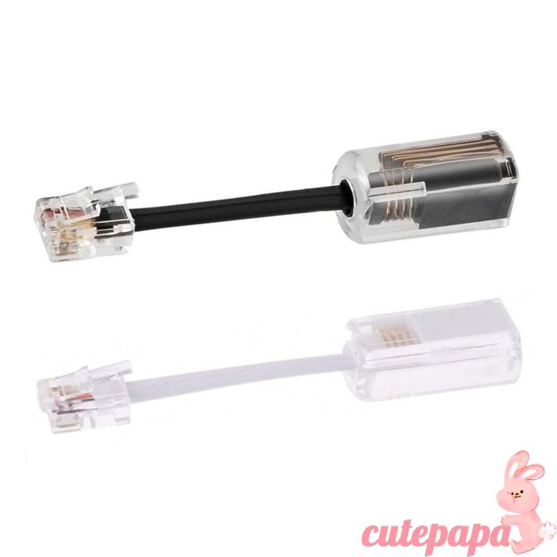 Cutep RJ9 4P4C อะแดปเตอร์เชื่อมต่อโทรศัพท์หญิง