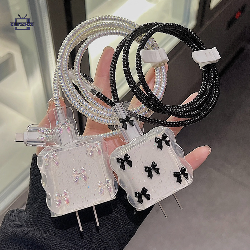 (1ชุด5ชิ้น) เคสถนอมสายชาร์จองกันสายชาร์จแบบ Drop Glue Data Cable ฝาครอบป้องกันสายชาร์จ เหมาะสำหรับ IP(18W/20W)Protector ราคา ถูกที่สุด ดีลบีเคเค แกลเลอรีภาพที่ 4