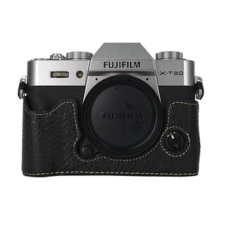 XT30 III PU หนังสําหรับ Fujifilm XT30 II III กระเป๋ากล้องครึ่งฝาครอบ Fujifilm XT10 XT20 XT30 XT30 II XT30 mark 3 ปลอก