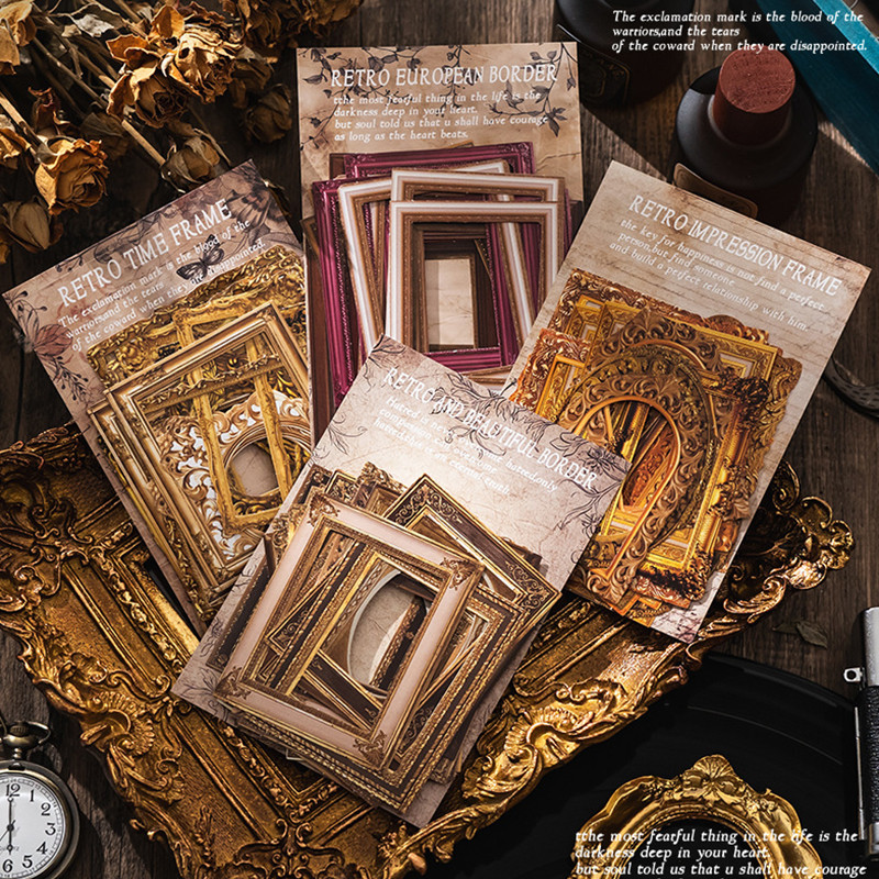 30 ชิ้น Retro คลาสสิก Eternal Series สติกเกอร์กลวงสมุดภาพ Deco DIY สติกเกอร์