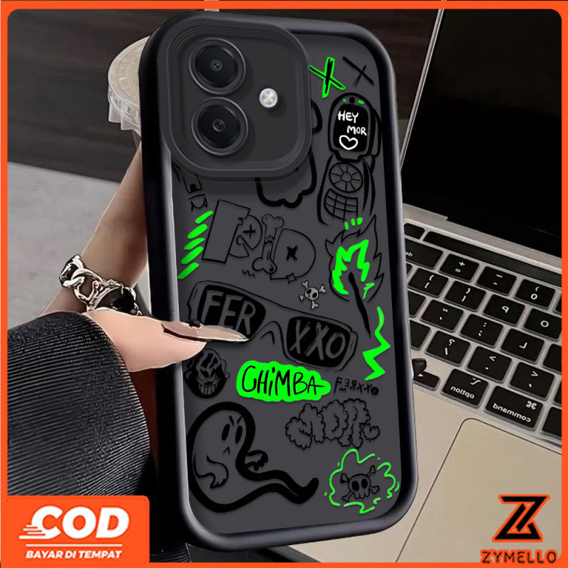 เคสสำหรับ Realme Note 60 Realme Note 50 Realme C75 C65 C67 C61 C55 C53 C51 สติ๊กเกอร์แฟชั่น เคสโทรศัพท์ TPU กันกระแทก