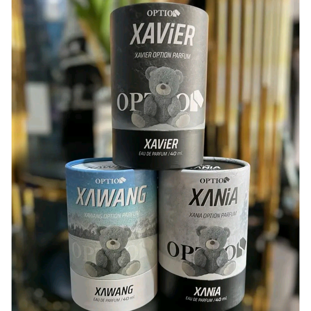 (พร้อมส่ง) ใหม่ล่าสุด น้ำหอม หมี Option 3 กลิ่น Perfume แนวสปอร์ต Unisex ใช้ได้ทั้ง ญ และ ช ขนาด 40 