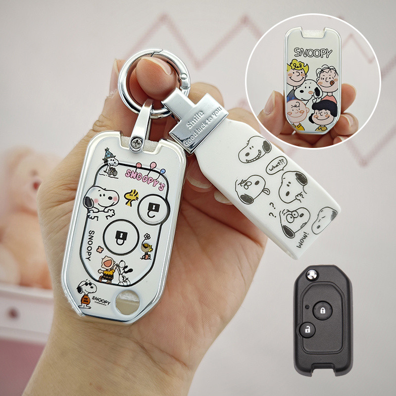 ฝาครอบกุญแจรถ honda Accord Civic city jazz CRV g3 2010 2011 Fit 2009 Brio Amaze 2013 flip Key กระเป๋