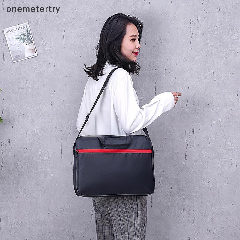 Onem กระเป๋าเอกสารกระเป๋าถือแบบพกพากระเป๋าคอมพิวเตอร์ธุรกิจ Commuting แล็ปท็อปเรียบง่าย PC Crossbody กระเป๋า n