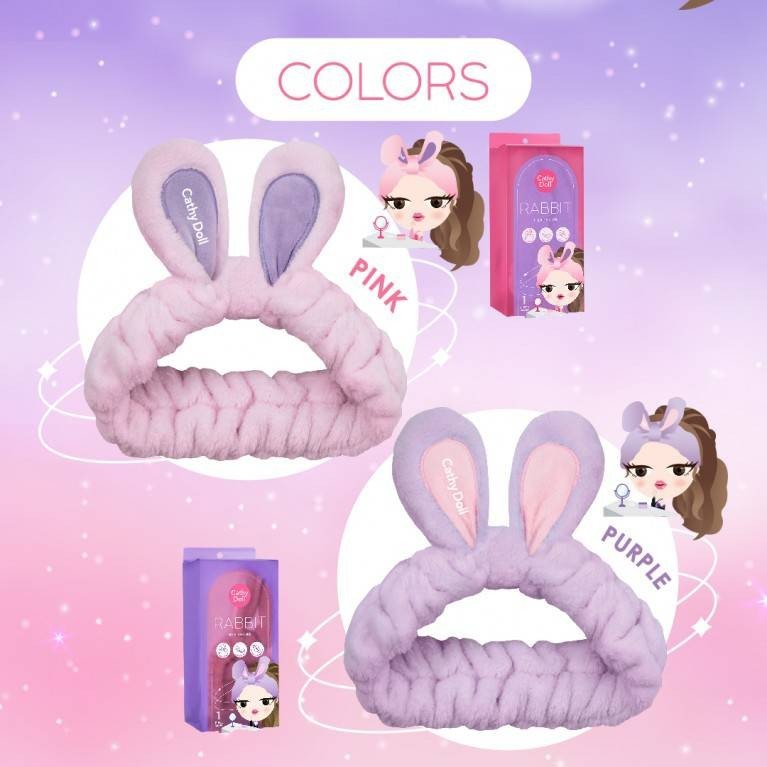 Cathy Doll Rabbit Headband ที่คาดผมผ้าดีไซน์หูกระต่าย