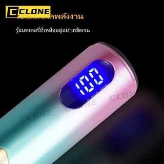 ปัตตาเลี่ยนมืออาชีพ ร้านตัดผมใช้ เครื่องมือช่างตัดผม ตัดผม แบตเตอรี่จอ LCD ปัตตาเลี่ยนแบบชาร์จไฟได้ ไร้สาย T9 Clipper
