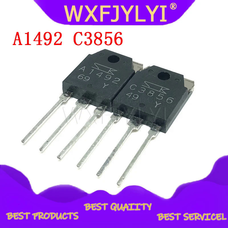 วงจรรวม 2SC3856 2SA1492 C3856 A1492 to-247 1 คู่ ต่อชุด 2 ชิ้น