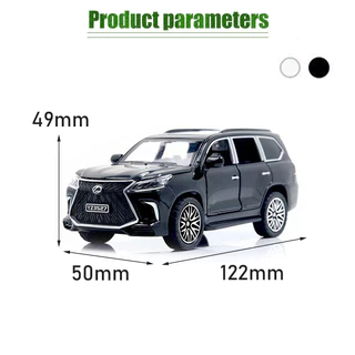 โมเดลรถยนต์เหล็กจําลอง Lexus Lx570 ขนาดเล็ก model car 4ประตู ของเล่นสําหรับเด็ก