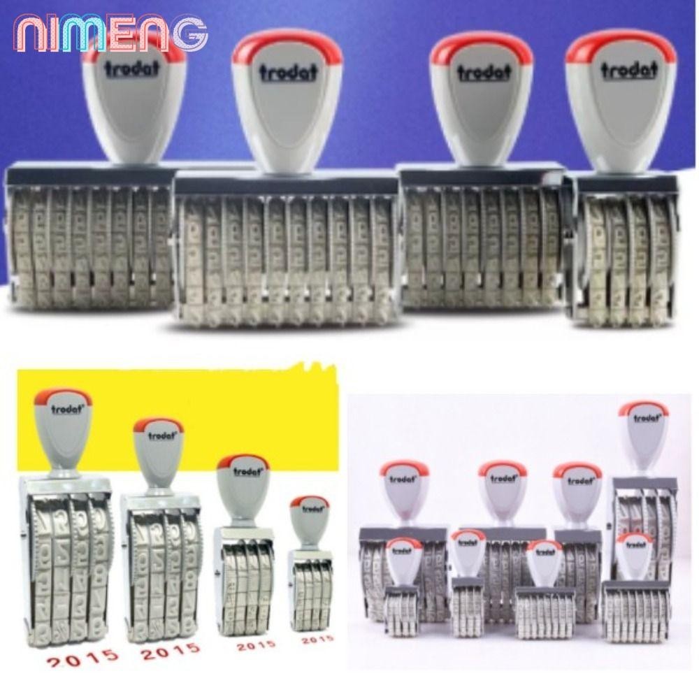 Nimeng แสตมป์ตัวเลข 3 4 5 6 8 10 12 หรือ 14 หลัก เปลี่ยนความสูงได้ 3-18 มม. สําหรับสํานักงาน DIY