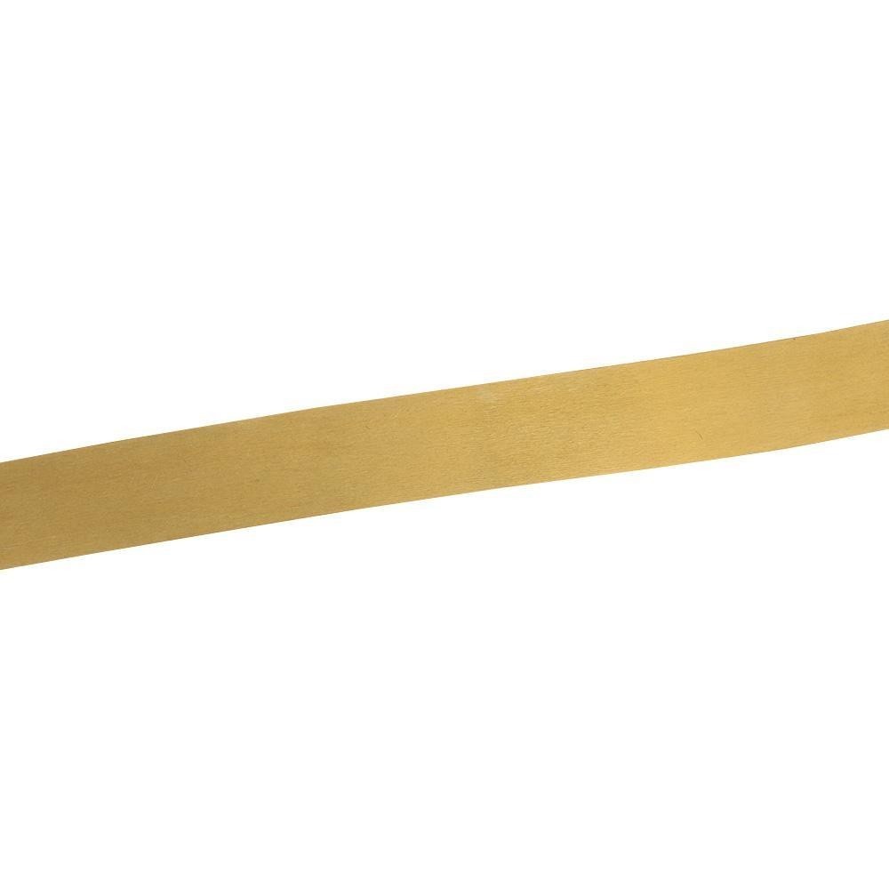 Wisdomest แผ่นทองเหลืองม้วน, 1000 มม.x10 มม.สีเหลืองแผ่นโลหะฟอยล์,ปฏิบัติทองฟิล์มลวดเครื่องประดับทํา DIY - รูปที่ 2