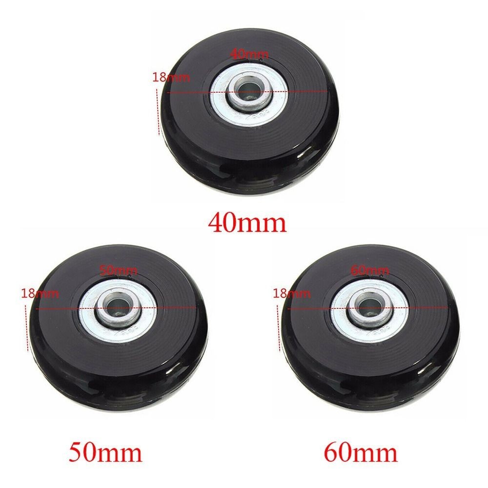 4PCS อะไหล่ล้อกระเป๋าเดินทาง 50mm*18mm ล้อกระเป๋าเดินทาง พร้อมอุปกรณ์เปลี่ยน ล้ออะไหล่ ขนาด