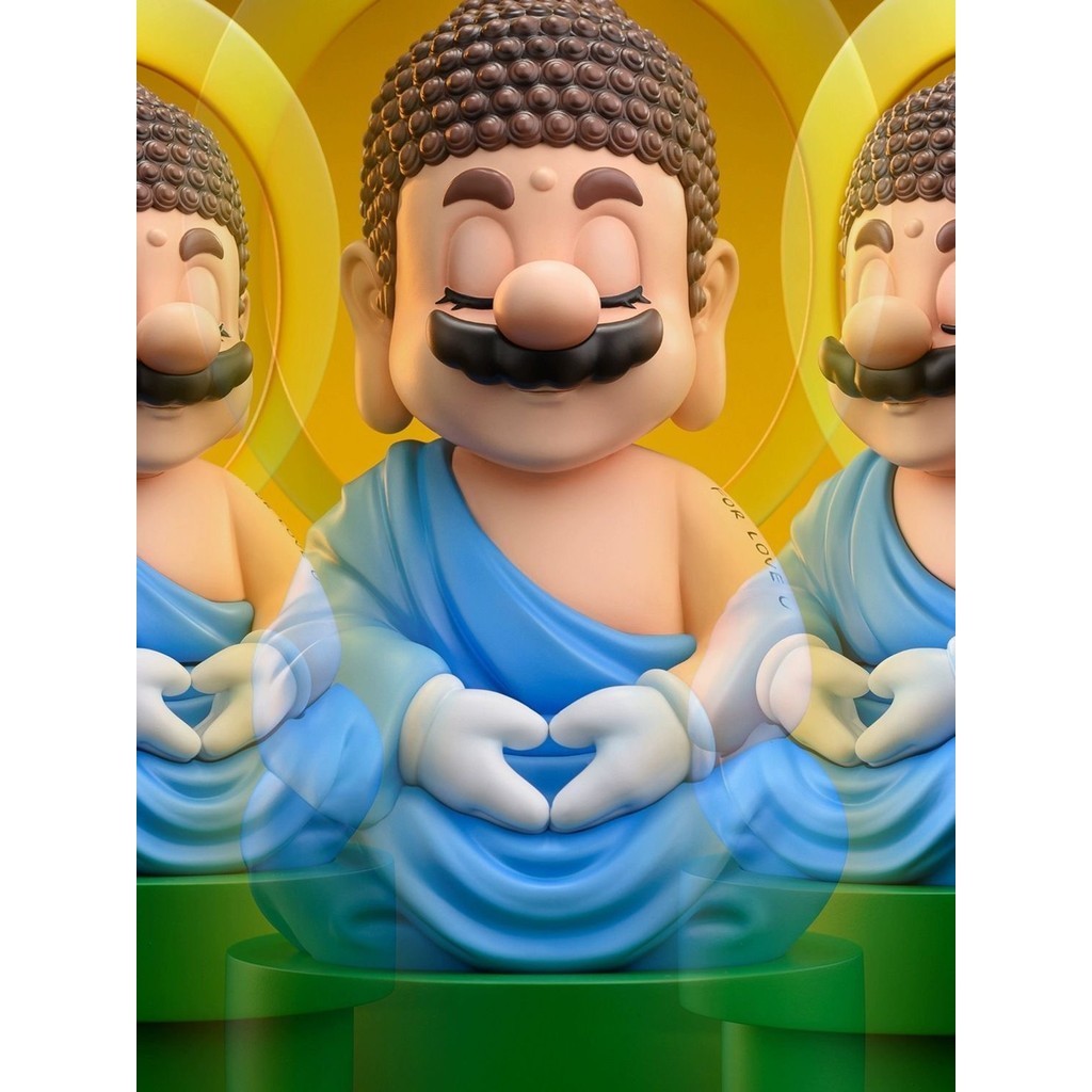 โมเดลฟิกเกอร์ Super Mary Gk Buddha Mario ของเล่นสําหรับเด็ก