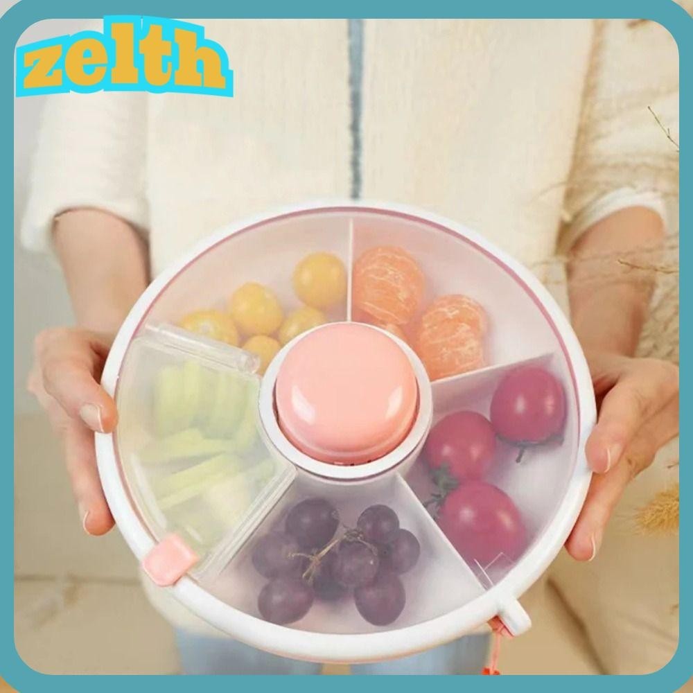 Zelth กล่องขนมขบเคี้ยว กันชื้น พร้อมฝาปิด กันรั่วซึม แบบพกพา สําหรับเด็ก