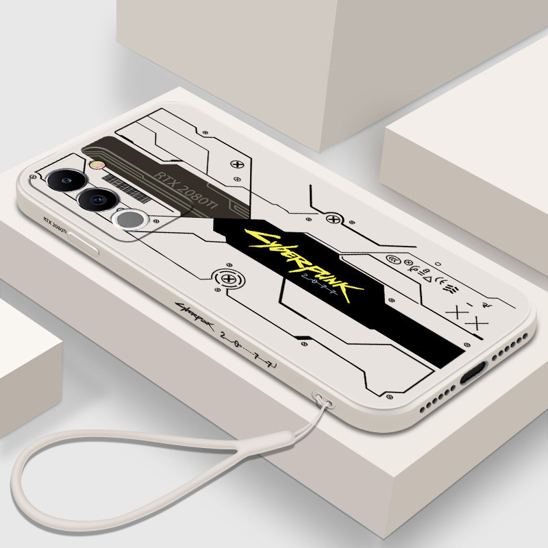 เคสซิลิโคนนิ่ม ลาย Cyber Liquid Punk สําหรับ Vivo V27 V29 V30 Pro V27 V27E V29 V29E V30Pro VIVOV30Pro