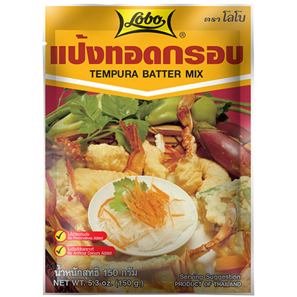 แป้งทอดกรอบ ตราโลโบ ขนาด 150 กรัม Tempura batter mix 150g. (01-0273)