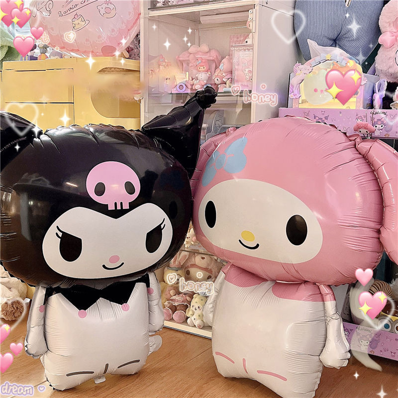 SANRIO ลูกโป่งอลูมิเนียม ลายการ์ตูน Kuromi Melody สําหรับตกแต่งปาร์ตี้วันเกิด