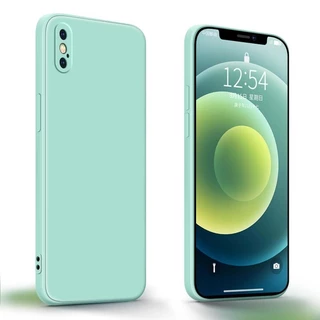 T🇹🇭เคสโทรศัพท์ เคสขอบเหลี่ยม ใช้สำหรับ iP X Xs XR XS Max Phone TPU Case เคสซิลิโคนแบบอ่อน เคสซิลิโคน เคสมือถือ