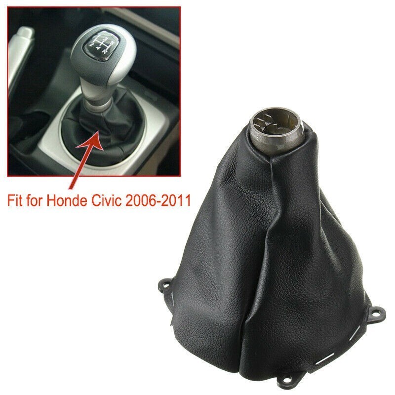 พร้อมส่ง❤️ปลอกหนัง PU หุ้มคันเกียร์รถยนต์ สําหรับ Honda Civic Si 2006-2011