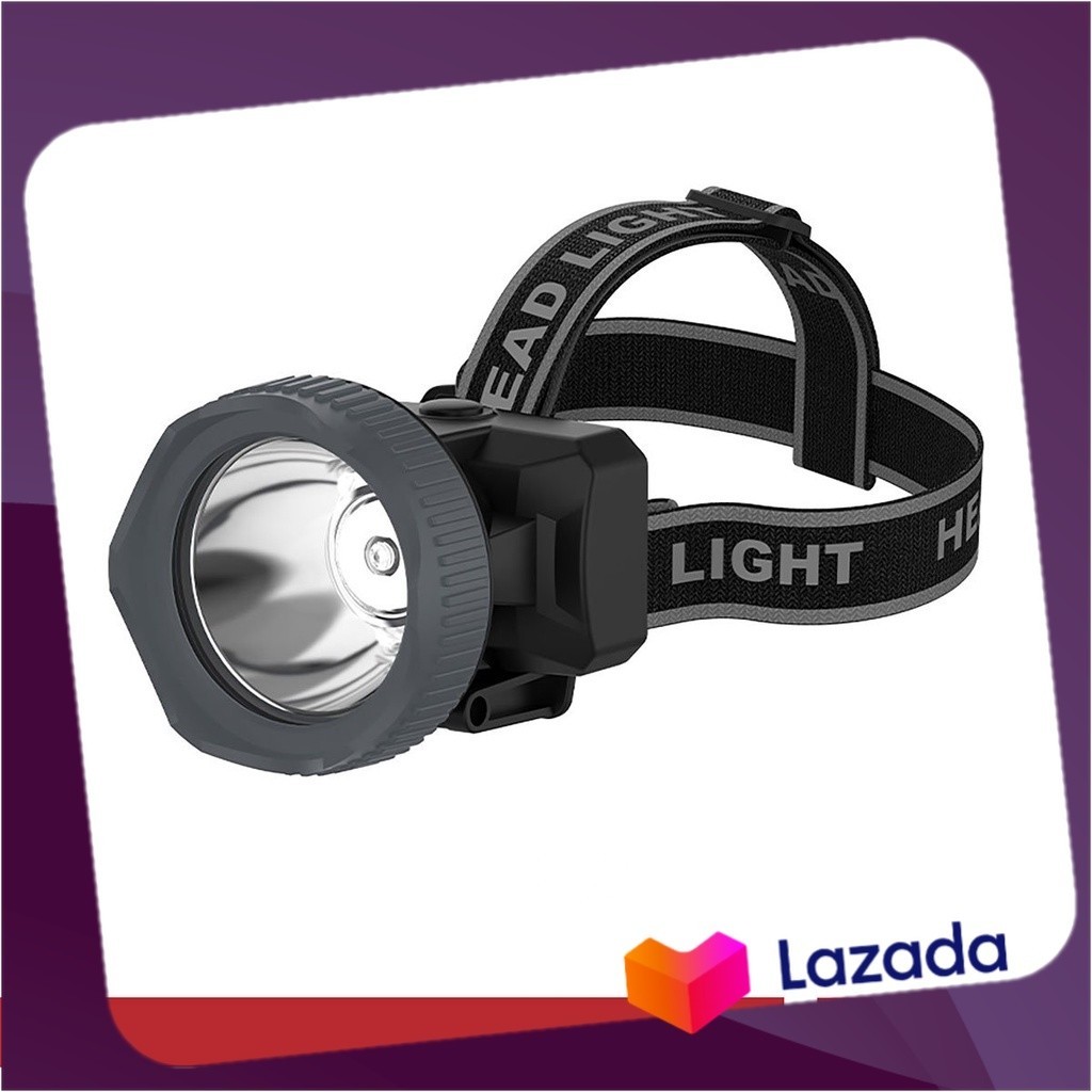 ไฟฉายคาดศรีษะ LED 3 วัตต์ รุ่น KN-L5332 IP67 สีดำ - เทา