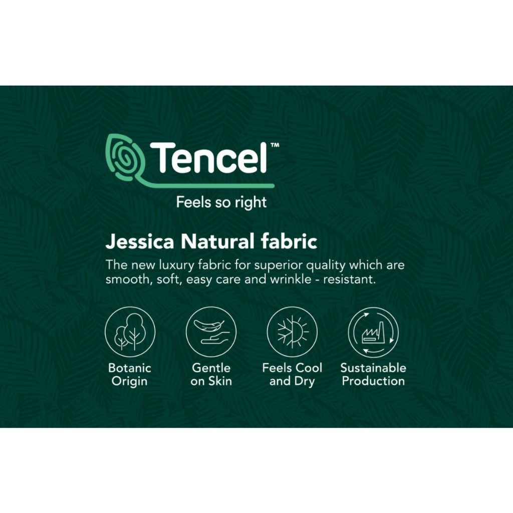 ผ้าปูเพื่อสุขภาพ Jessica ทอ 500 เส้นด้าย ผ้าปูที่นอน + ผ้านวม รุ่น Microfiber T Jessica  เรียบหรู ชุดเครื่องนอน เจสสิก้า